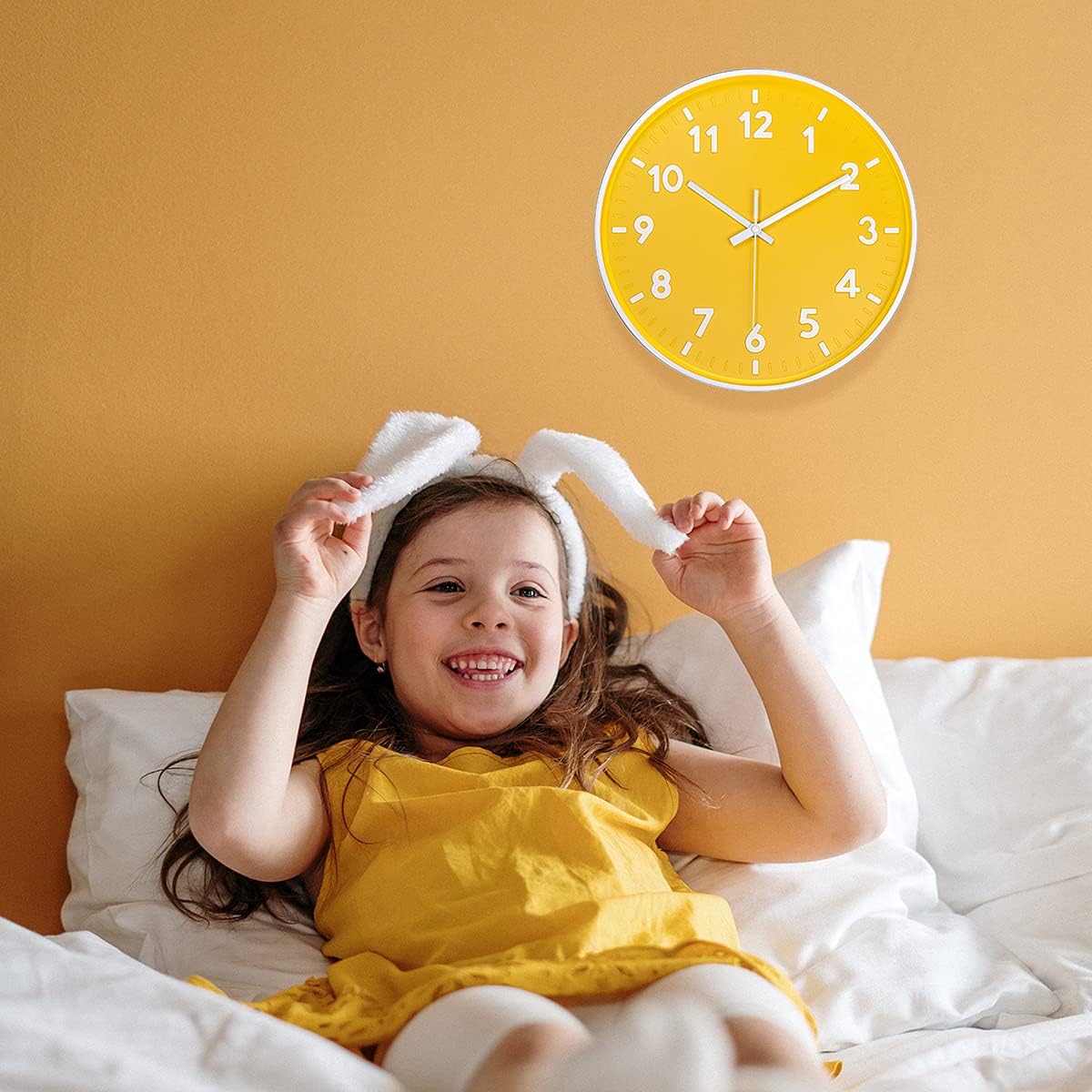 8 Inch Black Modern Wall Clock