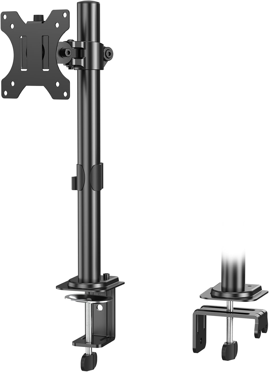 Dual Monitor Desk Mount, Max 32 Inch up to 17.6lbs, Fully Adjustable Dual Monitor Arm for 2 LCD Screens, Double Monitor Stand with C-Clamp and Grommet Base