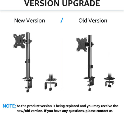Dual Monitor Desk Mount, Max 32 Inch up to 17.6lbs, Fully Adjustable Dual Monitor Arm for 2 LCD Screens, Double Monitor Stand with C-Clamp and Grommet Base