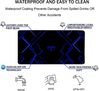 Large Gaming Mouse Pad, Extra Large Big Mouse Pad with Stitched Edge