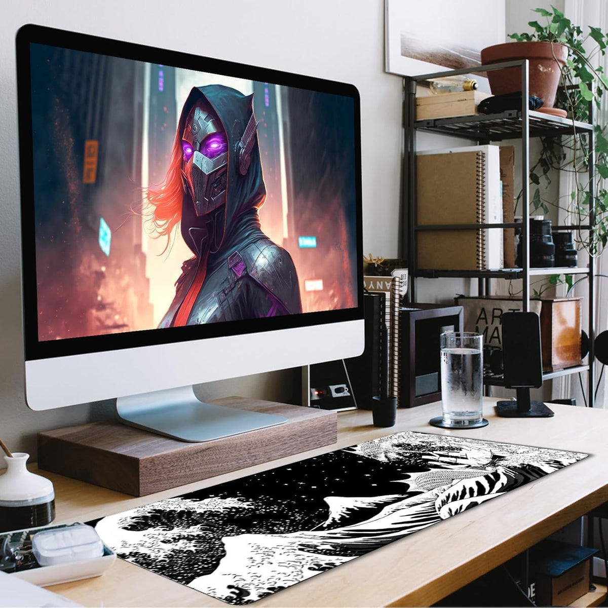 Large Gaming Mouse Pad, Extra Large Big Mouse Pad with Stitched Edge