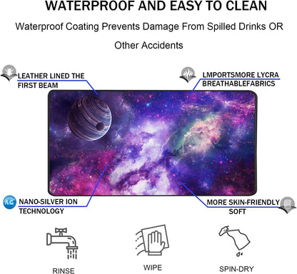 Large Gaming Mouse Pad, Extra Large Big Mouse Pad with Stitched Edge