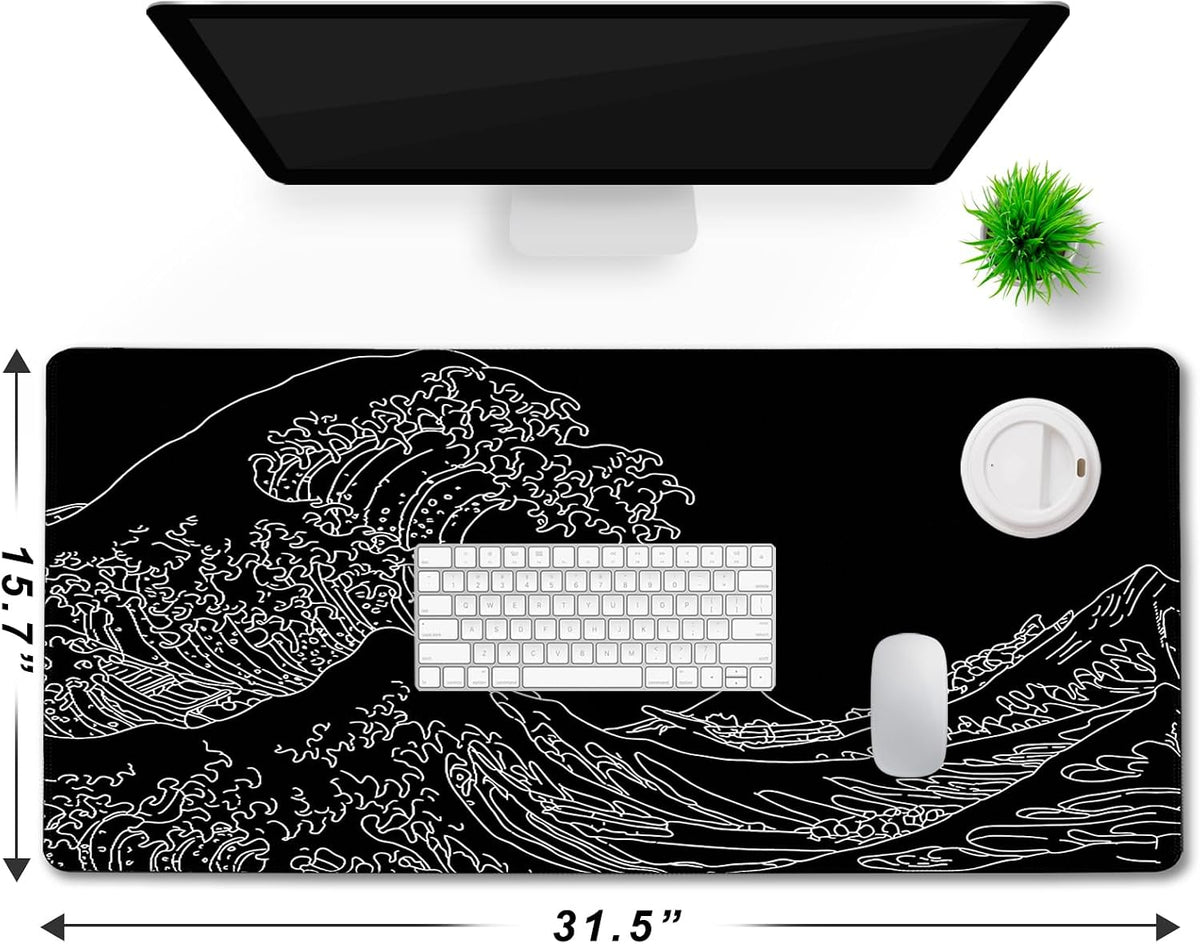 Large Gaming Mouse Pad, Extra Large Big Mouse Pad with Stitched Edge