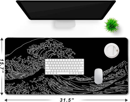 Large Gaming Mouse Pad, Extra Large Big Mouse Pad with Stitched Edge