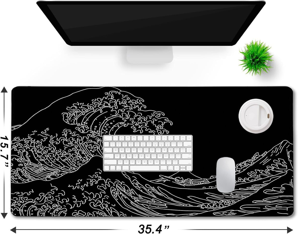 Large Gaming Mouse Pad, Extra Large Big Mouse Pad with Stitched Edge