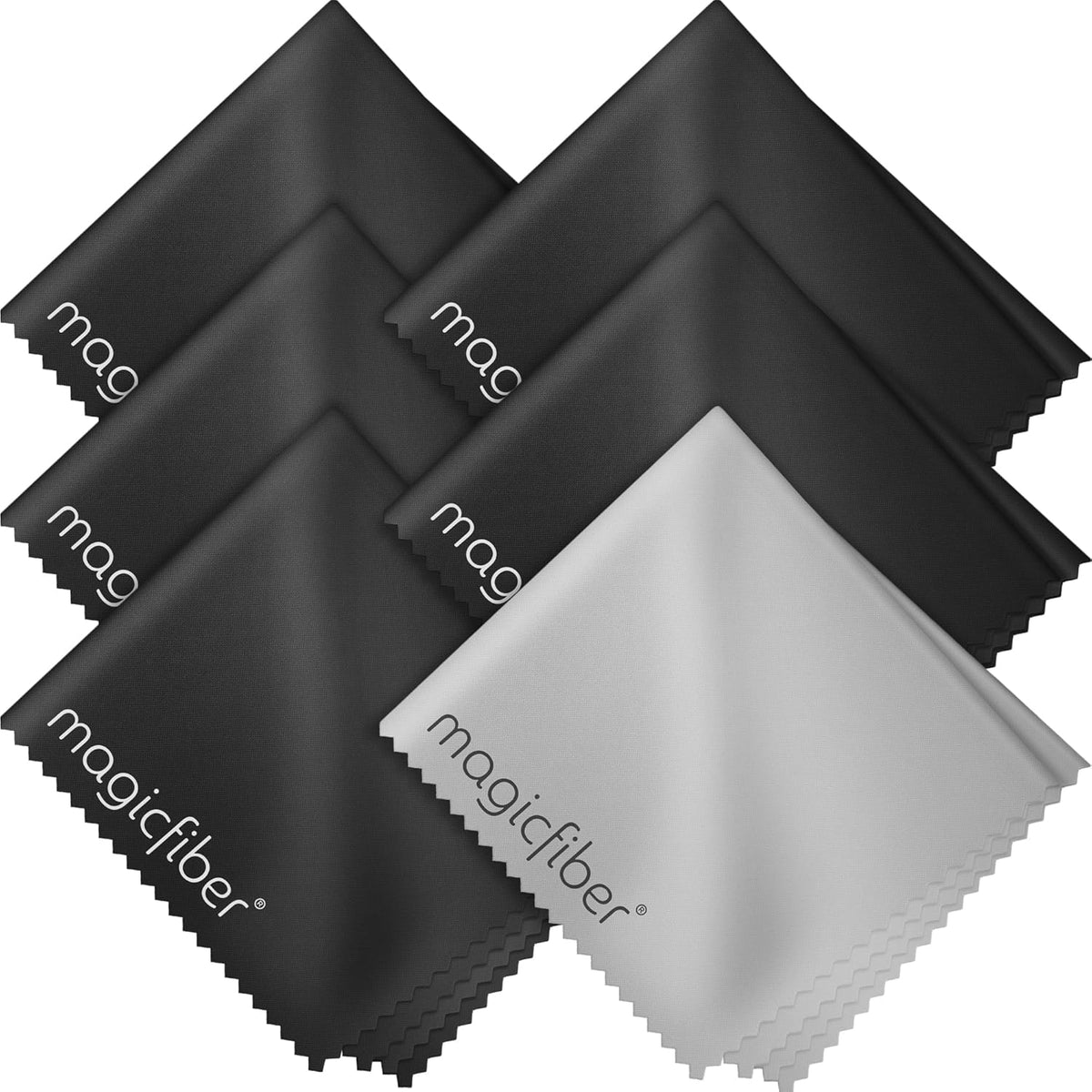 Microfiber Cleaning Cloth, Glasses Cleaner, Eyeglass Wipes, 6pk