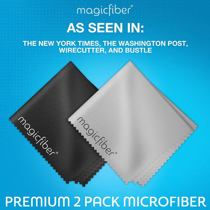 Microfiber Cleaning Cloth, Glasses Cleaner, Eyeglass Wipes, 6pk