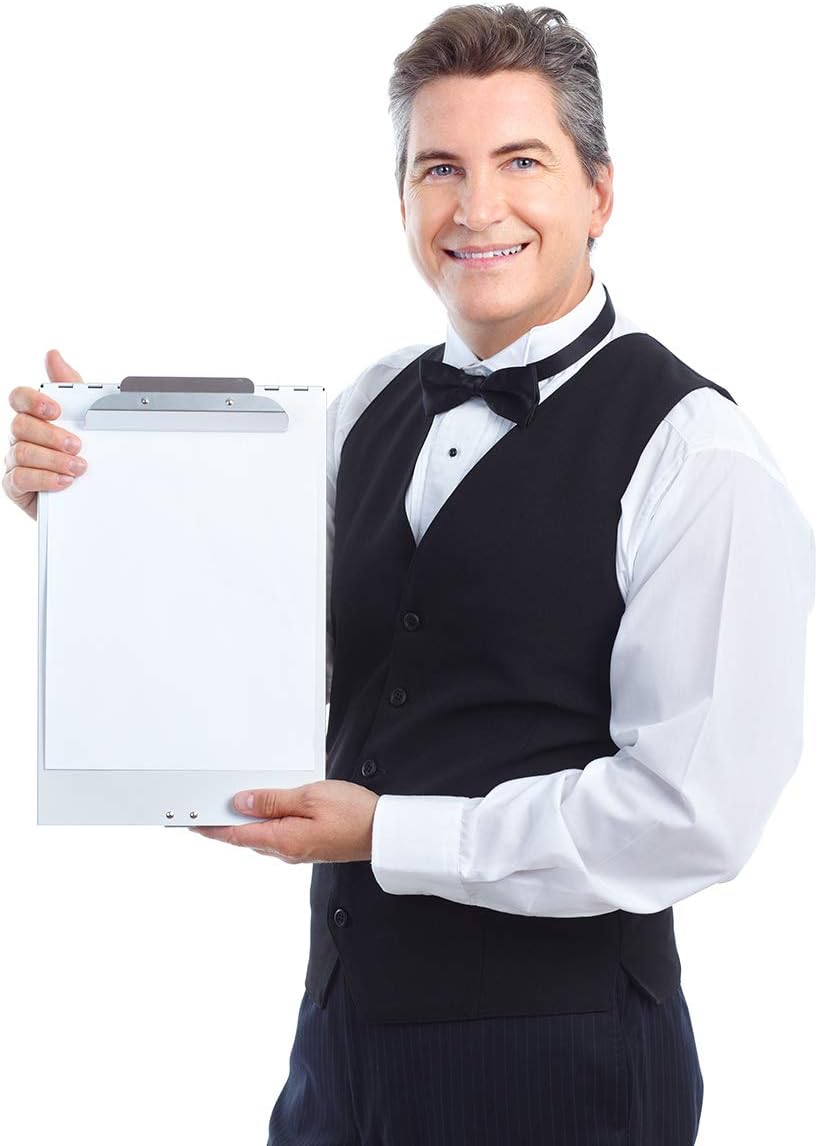 Recycled Aluminum Storage Clipboard, Clipboard Box, Form Holder, Suitable for School, Office, Jobsite or Medical Staff, 9.25 x 13.78 Inches, Silver