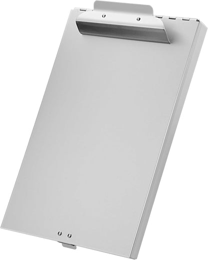 Recycled Aluminum Storage Clipboard, Clipboard Box, Form Holder, Suitable for School, Office, Jobsite or Medical Staff, 9.25 x 13.78 Inches, Silver