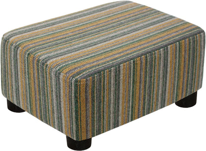 Small Foot Stool Ottoman Footstool with Legs Under Desk Footrest for Living Room Bedroom and Office, Soft Ivory White
