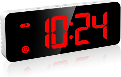 Alarm Clock for Kids -Digital Clock with 7 Color, 4 Dimmable Backlight & 3 Adjustable Volumes, 12/24 Hour, Snooze, Small Clocks for Classroom Bedroom