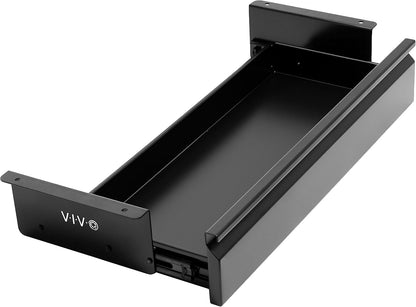 Black 16 x 9 inch Under Desk Slide Out Drawer, DESK-AC03A-B