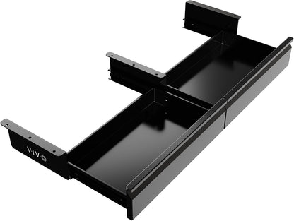 Black 16 x 9 inch Under Desk Slide Out Drawer, DESK-AC03A-B
