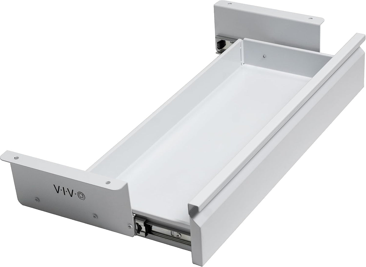Black 16 x 9 inch Under Desk Slide Out Drawer, DESK-AC03A-B