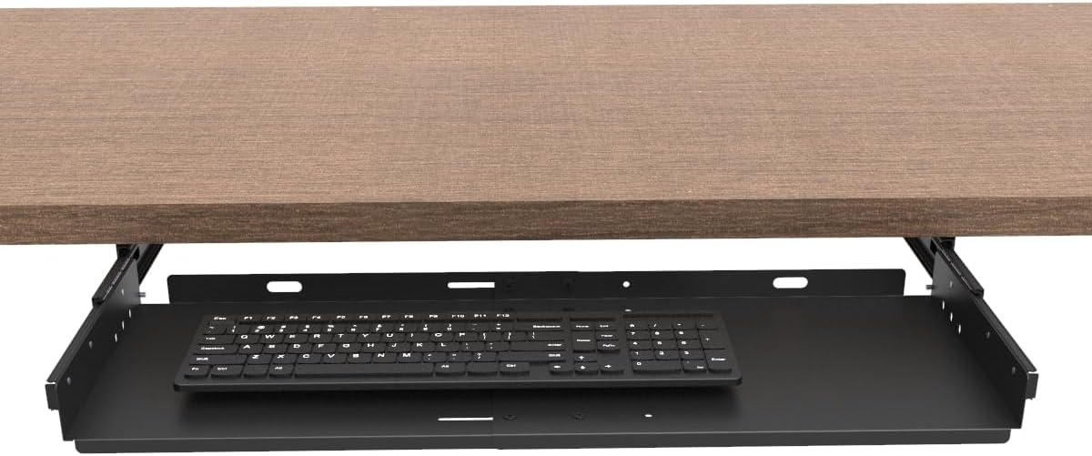 Large Under Desk Slide-Out Keyboard Tray, 27 x 9.8 inch