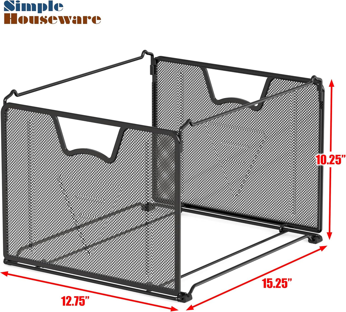 Mesh Hanging File Folder Organizer, Black