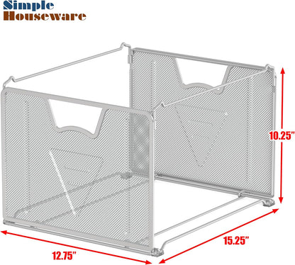 Mesh Hanging File Folder Organizer, Black