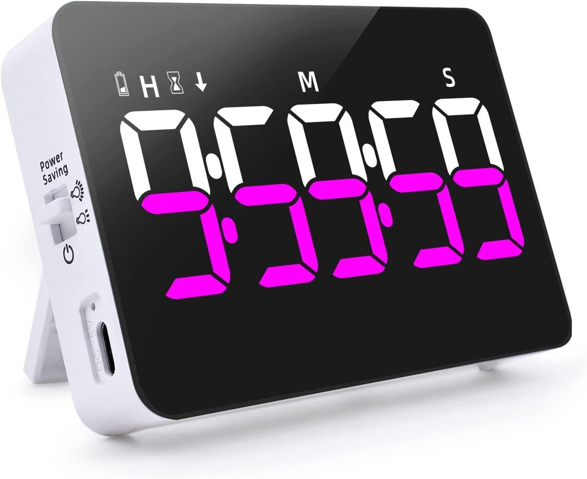 Kitchen Digital Timer, Count Down Up, Rechargeable, Vibration Mode