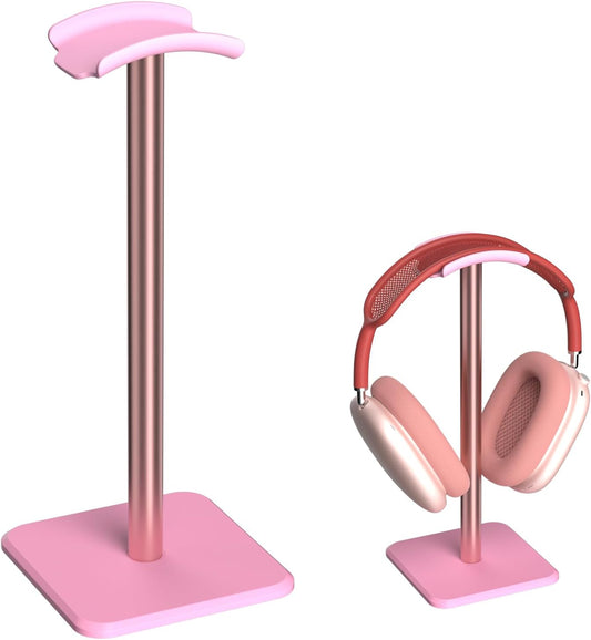 Headphone Stand - Headset Stand with Aluminum Hanger (Pink)