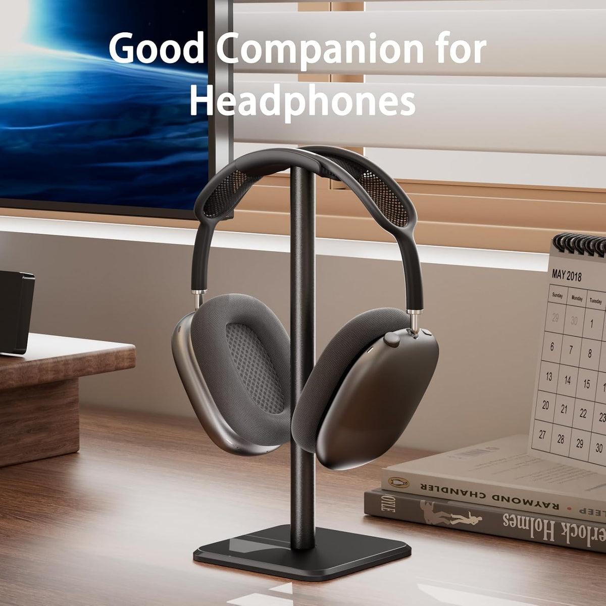 Headphone Stand - Headset Stand with Aluminum Hanger (Pink)