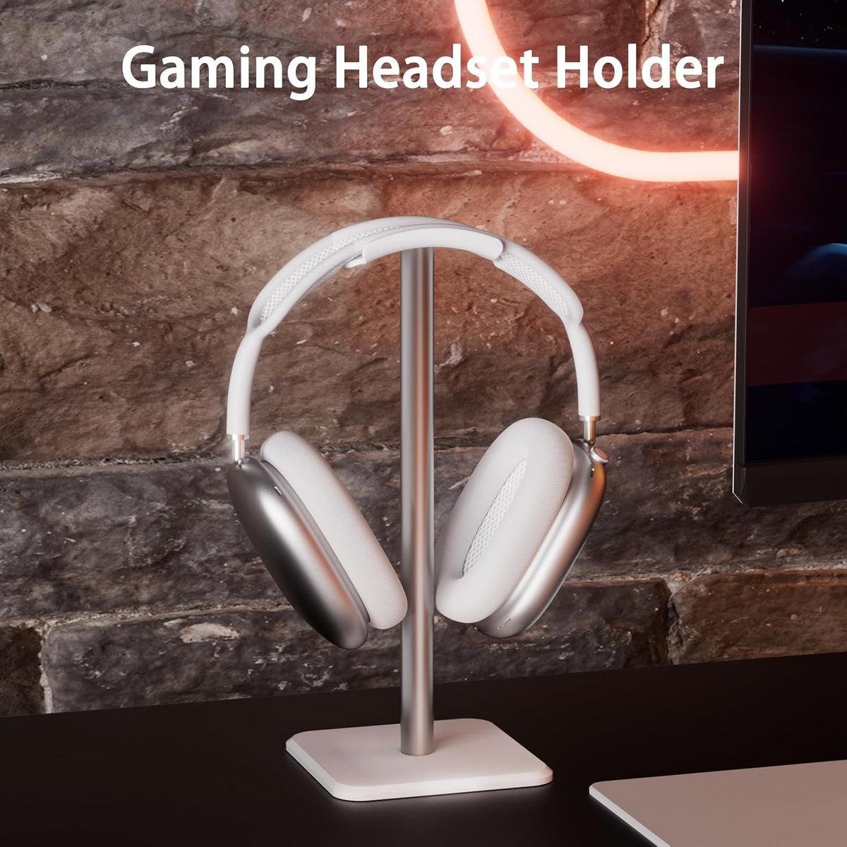Headphone Stand - Headset Stand with Aluminum Hanger (Pink)