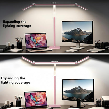 LED Desk Lamp for Home Office with Base, 28.2" Adjustable Gooseneck Swing Arm Ultra Bright Desk Light, Dimmable Architect Table lamp for Desktop Computer Light, Reading, Study, Workbench