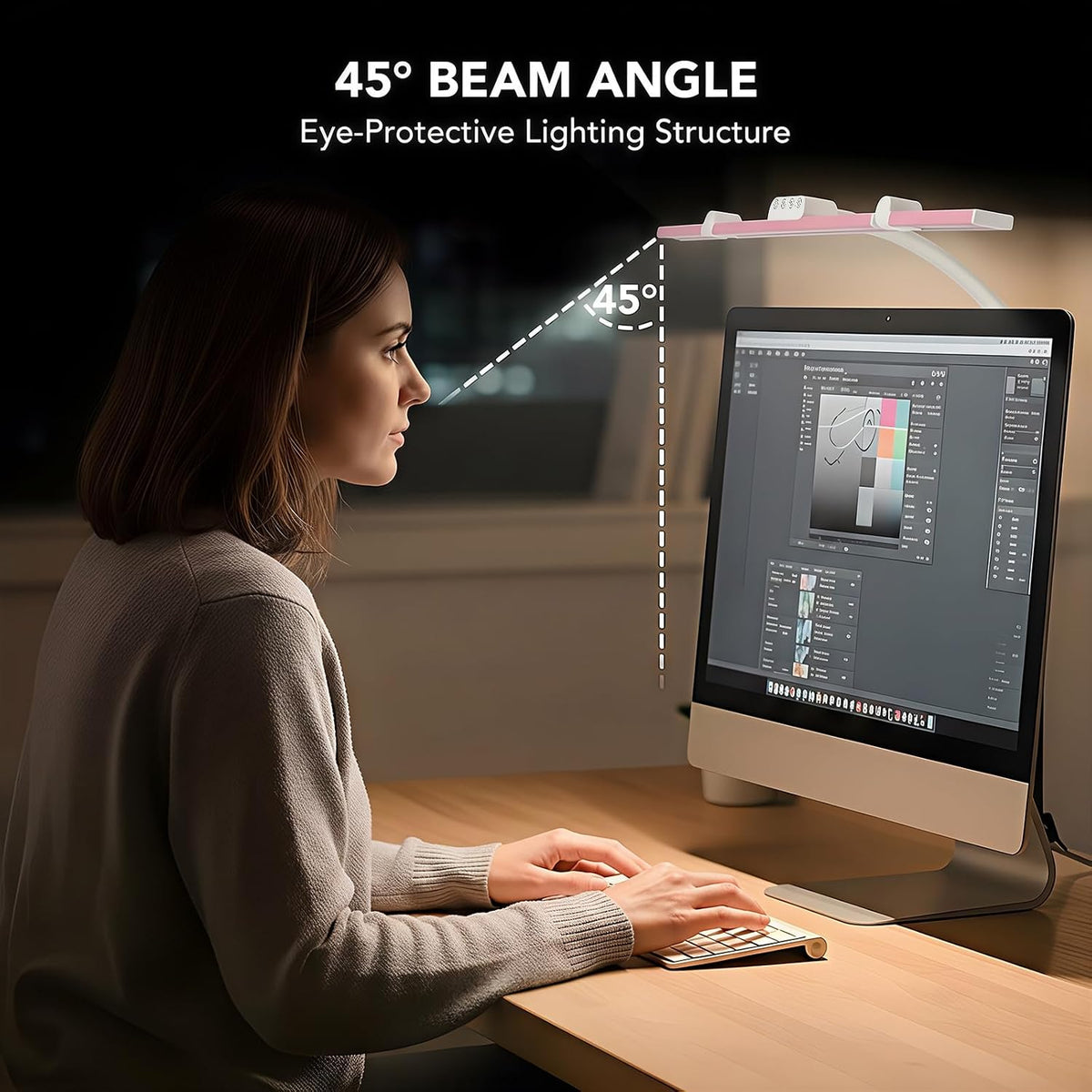 LED Desk Lamp for Home Office with Base, 28.2" Adjustable Gooseneck Swing Arm Ultra Bright Desk Light, Dimmable Architect Table lamp for Desktop Computer Light, Reading, Study, Workbench