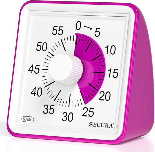 Visual Timer for Kids, 60 Minute Classroom Countdown Timer for Study