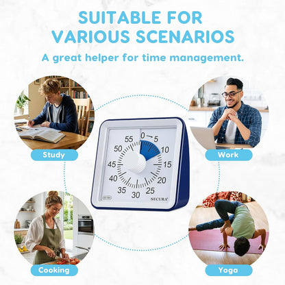 Visual Timer for Kids, 60 Minute Classroom Countdown Timer for Study