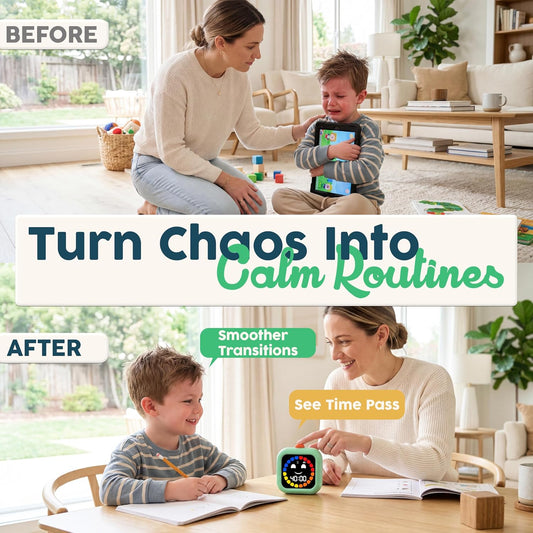 Digital Visual Timer for Kids - Calmer Routines & Transitions