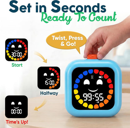 Digital Visual Timer for Kids - Calmer Routines & Transitions