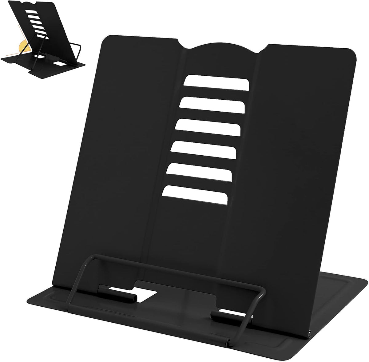 Metal Book Holder Adjustable Book Stand for Reading