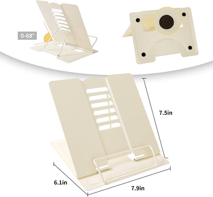 Metal Book Holder Adjustable Book Stand for Reading