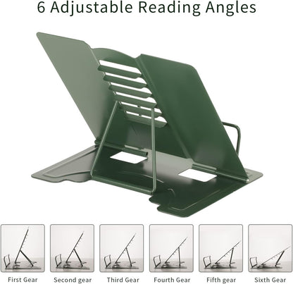 Metal Book Holder Adjustable Book Stand for Reading
