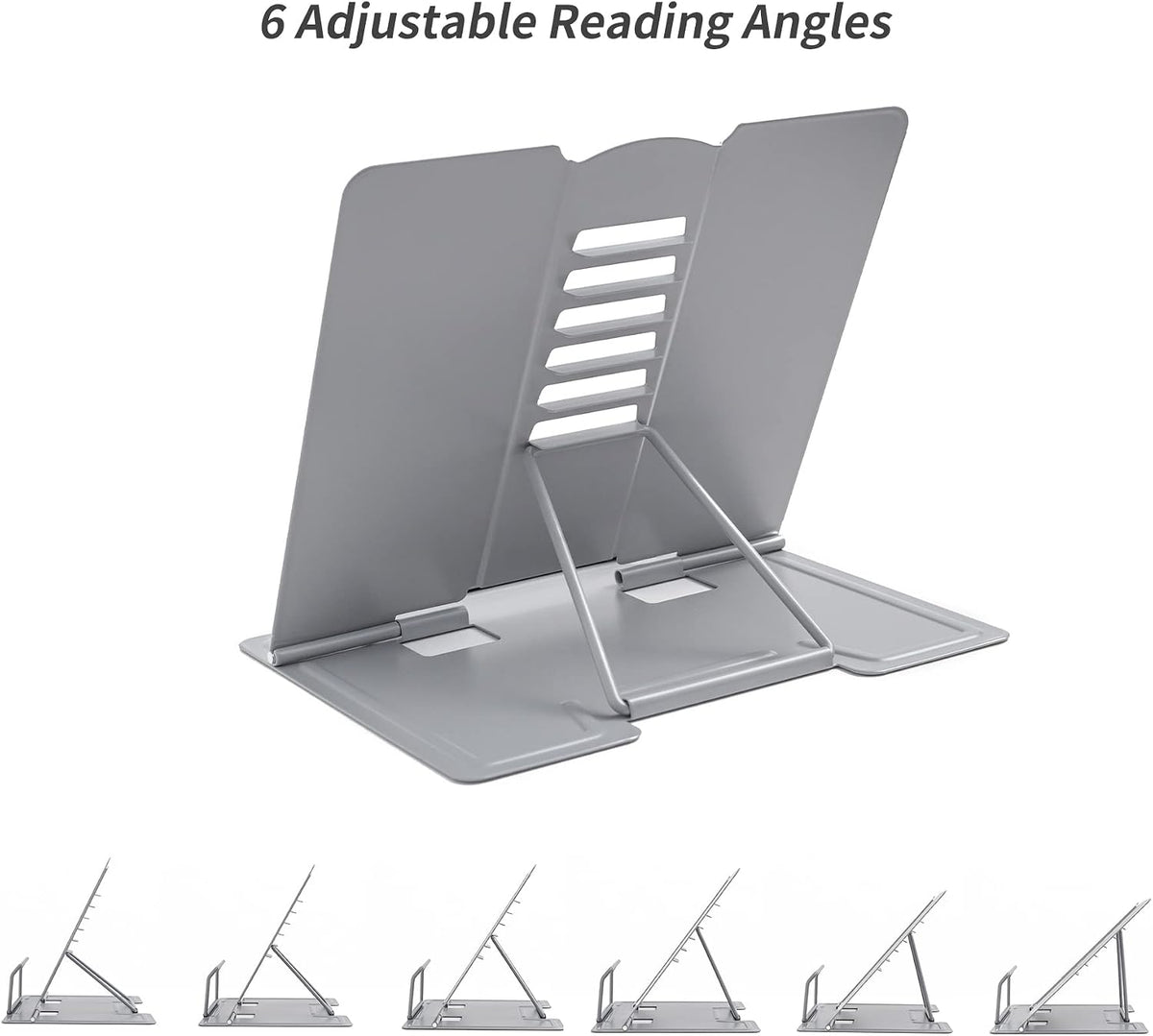 Metal Book Holder Adjustable Book Stand for Reading