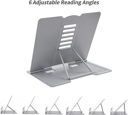 Metal Book Holder Adjustable Book Stand for Reading