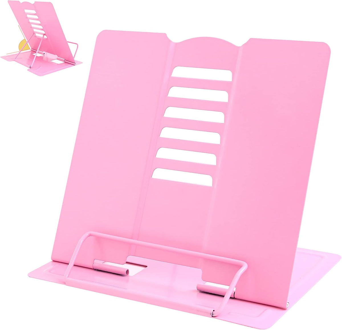 Metal Book Holder Adjustable Book Stand for Reading