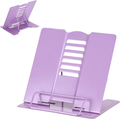 Metal Book Holder Adjustable Book Stand for Reading