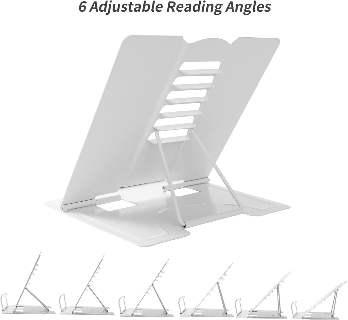 Metal Book Holder Adjustable Book Stand for Reading