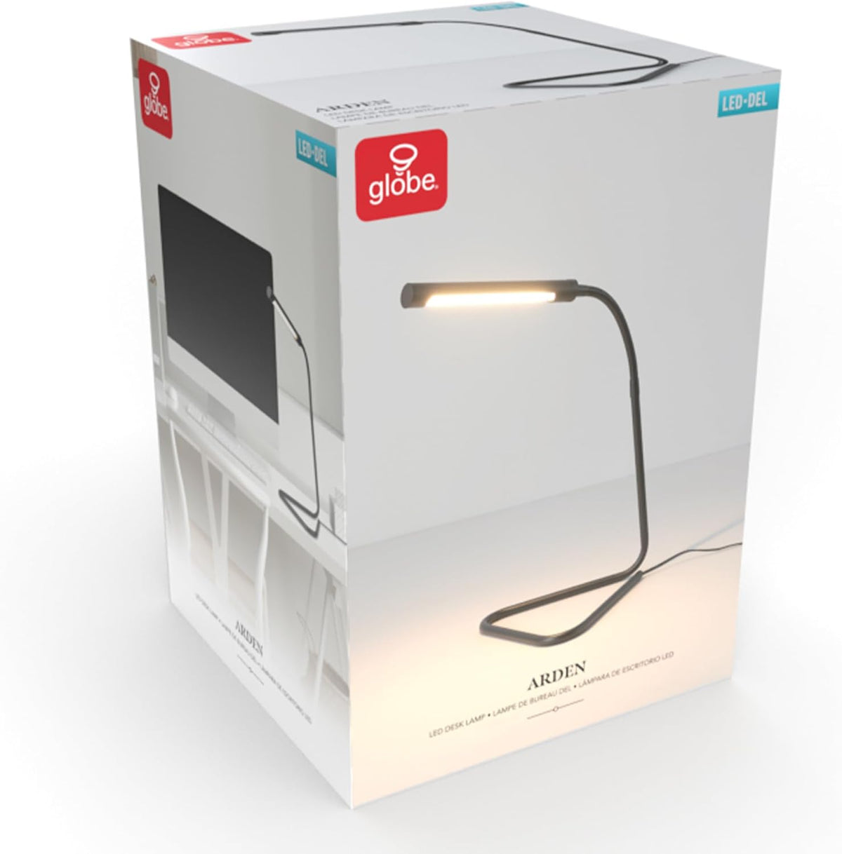 52024 28" Swing Arm Architect Desk Lamp, Matte White, Rotary Switch on Shade, Partially Adjustable Arm, Modern Lighting for Bedroom or Office, Timeless, Indoor Lights