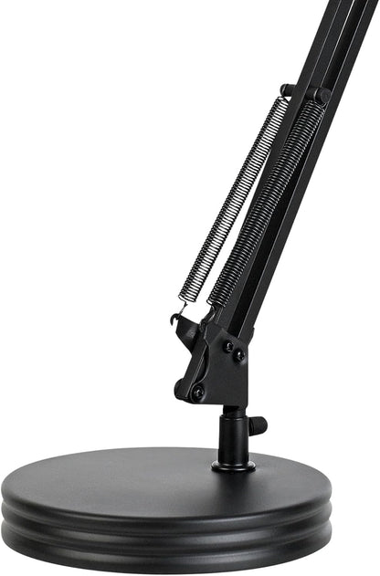 52024 28" Swing Arm Architect Desk Lamp, Matte White, Rotary Switch on Shade, Partially Adjustable Arm, Modern Lighting for Bedroom or Office, Timeless, Indoor Lights
