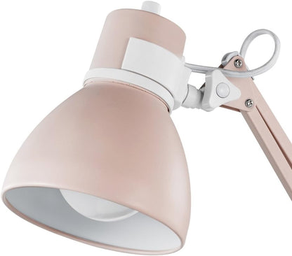 52024 28" Swing Arm Architect Desk Lamp, Matte White, Rotary Switch on Shade, Partially Adjustable Arm, Modern Lighting for Bedroom or Office, Timeless, Indoor Lights