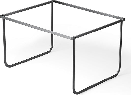 Legal and Letter Size Hanging File Folder Frame,Hanging File Folder Holder for Desktop Organizer,Metal Rack for Filing Cabinet and File Drawer,12.4” Wide x 15.3” Long x 9.4" Height,Black
