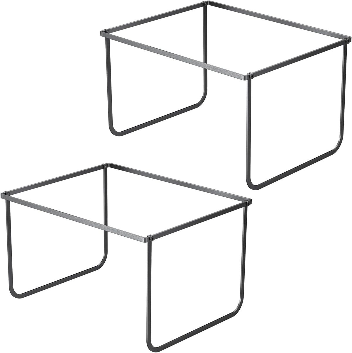 Legal and Letter Size Hanging File Folder Frame,Hanging File Folder Holder for Desktop Organizer,Metal Rack for Filing Cabinet and File Drawer,12.4” Wide x 15.3” Long x 9.4" Height,Black