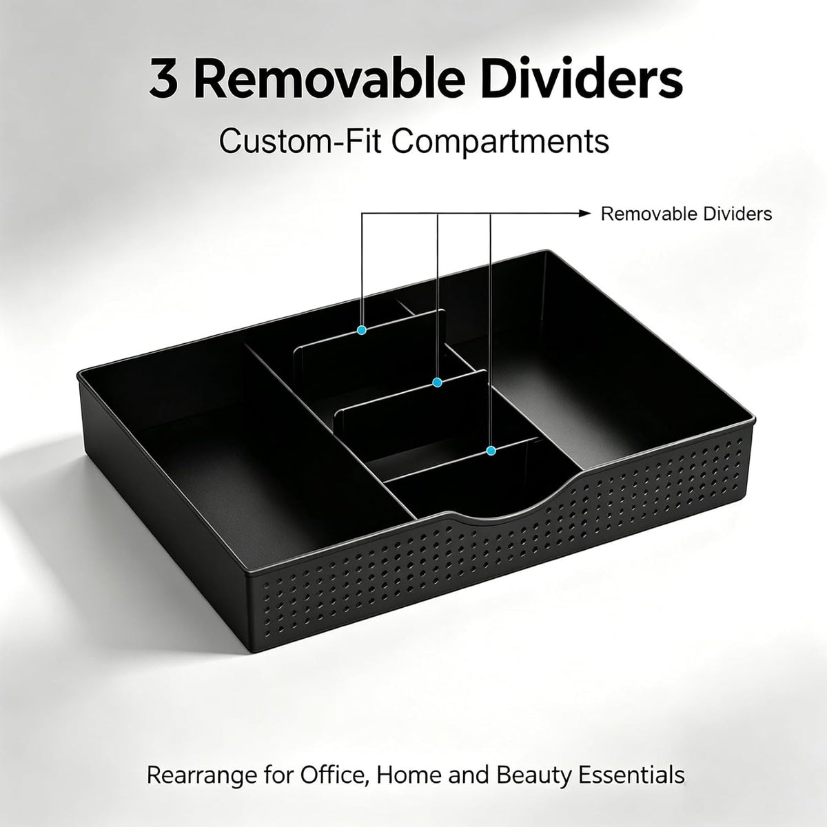 Monitor Stand with Drawer and 2 Pen Holders