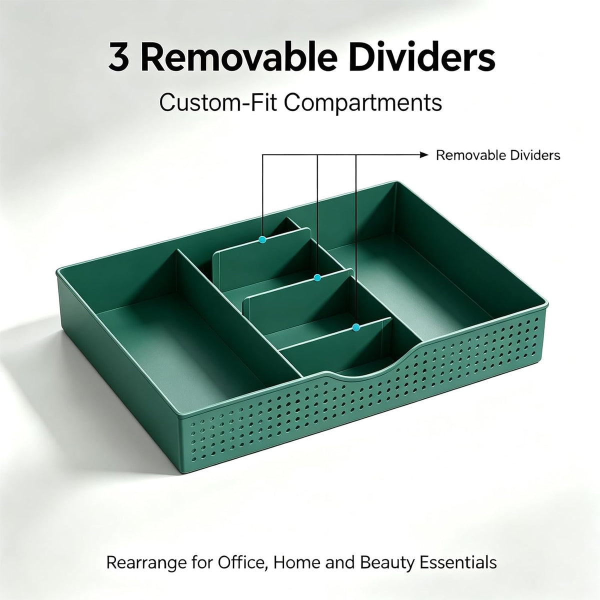 Monitor Stand with Drawer and 2 Pen Holders