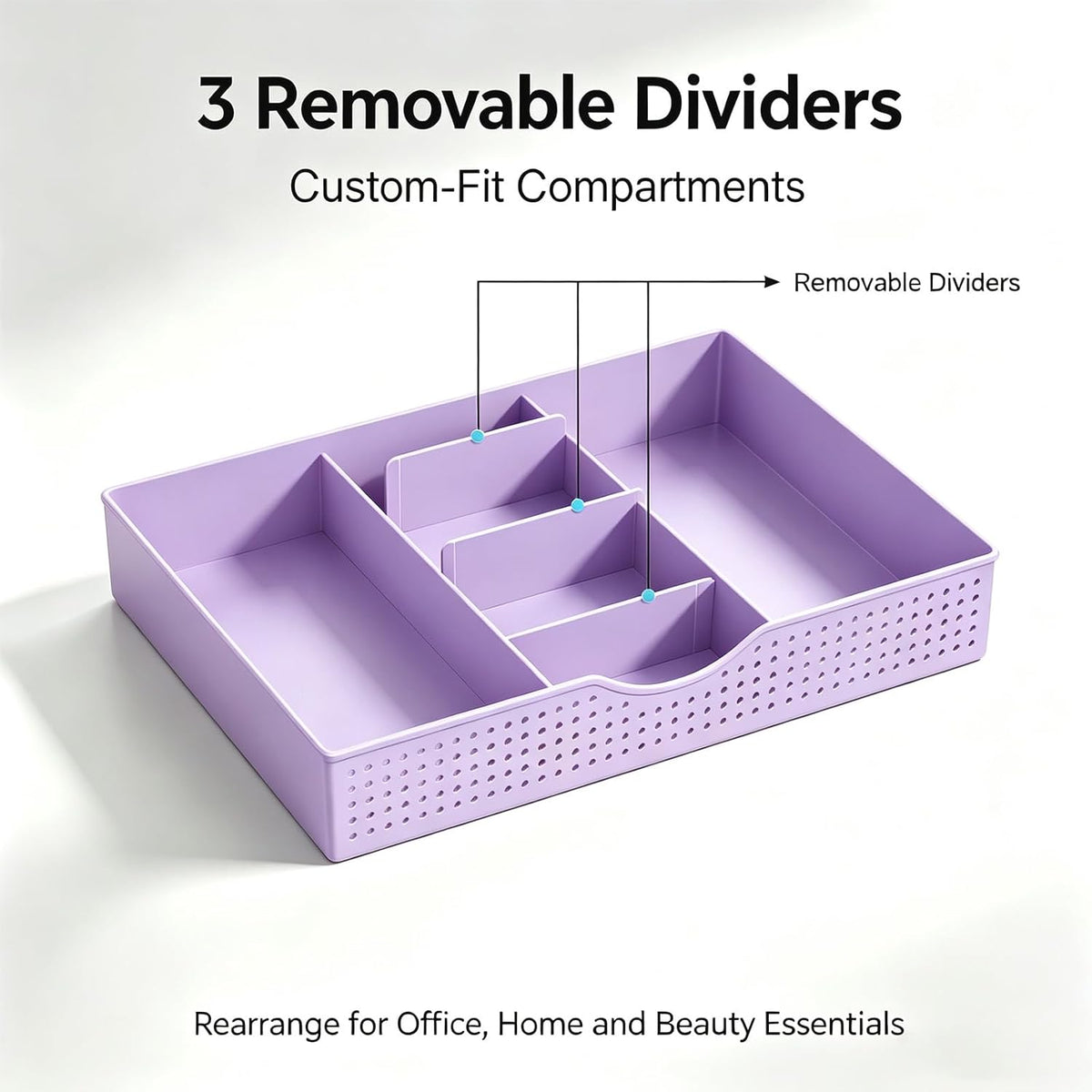 Monitor Stand with Drawer and 2 Pen Holders