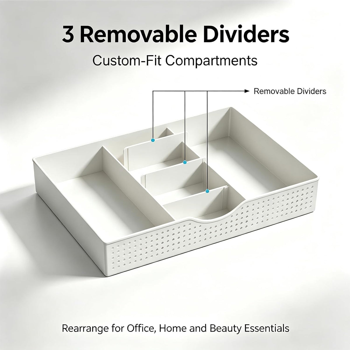 Monitor Stand with Drawer and 2 Pen Holders