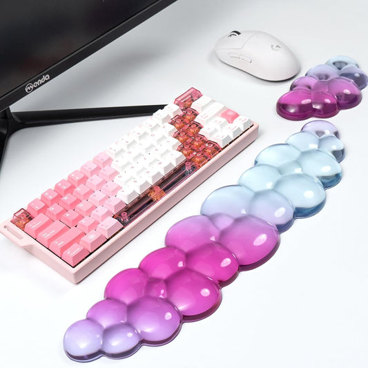 Gel Keyboard and Mouse Wrist Rest, Cloud Wrist Pad for Computer Keyboard