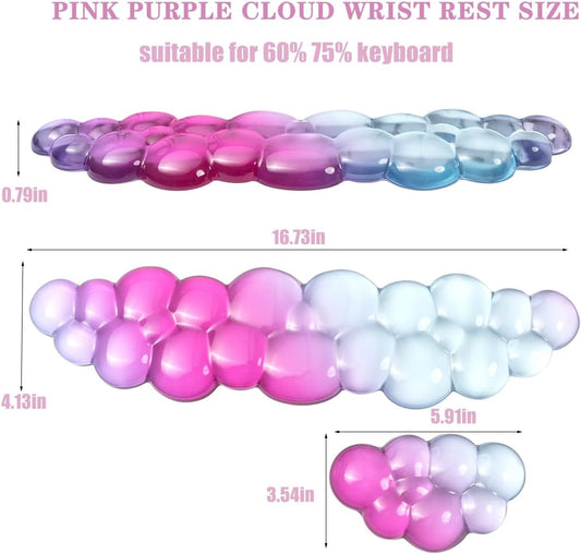 Gel Keyboard and Mouse Wrist Rest, Cloud Wrist Pad for Computer Keyboard